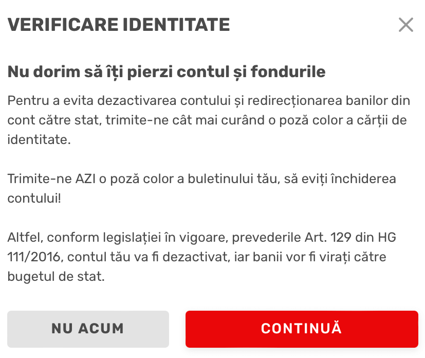 superbet verificare identitate