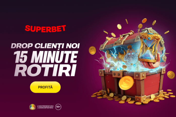 Cod bonus Superbet: 15 min rotiri gratuite fără depunere