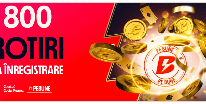 Cod Promoțional Betano: Bonus 800 rotiri gratuite fără depunere