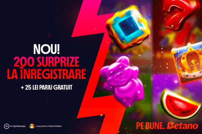 Cod Promoțional Betano: Bonus 200 rotiri gratuite fără depunere